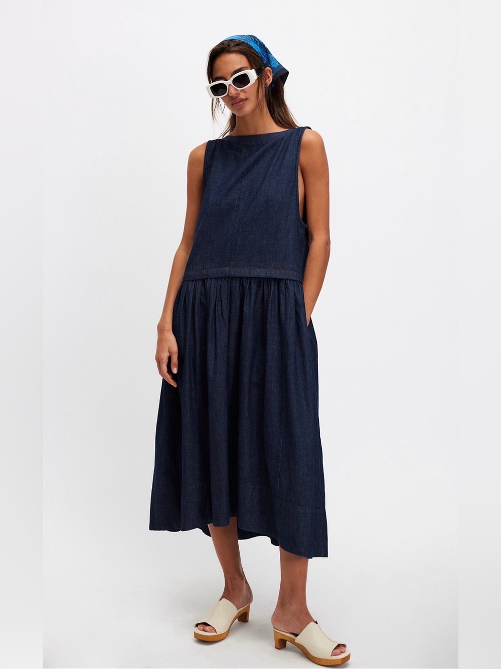 Free people soraya denim dress
